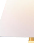 Set of Two 18" Clear Novelty Table Lamps With Cone Shades