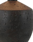 Set of Two 18" Black Urn Table Lamps With Empire Shades