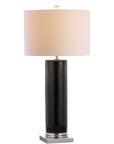 32" Silver Table Lamp With Drum Shade