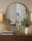 Set of Two 26" Gold Lighthouse Table Lamps With Drum Shades