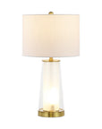 Set of Two 26" Gold Lighthouse Table Lamps With Drum Shades