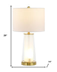 Set of Two 26" Gold Lighthouse Table Lamps With Drum Shades