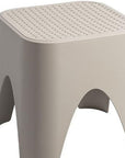 15" Plastic Outdoor Footstool Ottoman