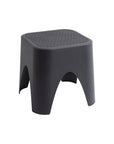 15" Plastic Outdoor Footstool Ottoman