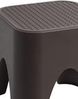 15" Plastic Outdoor Footstool Ottoman