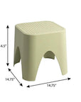 15" Plastic Outdoor Footstool Ottoman