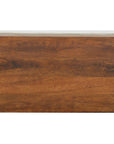 35" Brown Linen And Solid Wood Upholstered Storage Bench With Shoe Storage