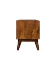 35" Beige And Brown Linen And Solid Wood Upholstered Storage Bench With Shoe Storage