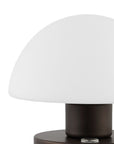 6" Antiqued Bronze Novelty USB Table Lamp With Dome Shade