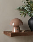 7" Clear Novelty USB Table Lamp With Globe Shade