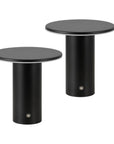Set of Two 8" Clear USB Table Lamps