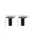 Set of Two 8" Clear USB Table Lamps