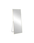 70" Gold Metal Wall Mounted Leaning And Freestanding Framed Standing Mirror