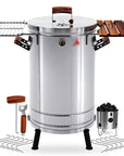 29" X 18" Silver Stainless Steel Portable Smoker Barrel