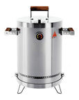 17" X 10" Silver Stainless Steel Portable Smoker Barrel
