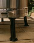 19" X 12" Silver Stainless Steel Portable Smoker Barrel