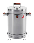 18" X 12" Silver Stainless Steel Portable Smoker Barrel