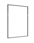 Set of Two Black Metal Framed Bathroom Vanity Mirrors