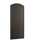 67" Black Metal Geometric Arch Wall Mounted Or Leaning Framed Full Length Mirror