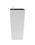 Set of Two White Recycled Plastic Rectangular Self Watering Planter Box