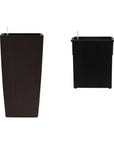 30" X 15" Brown Recycled Plastic Rectangular Self Watering Planter Box