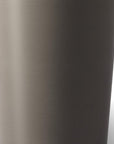 Set of Two Brown Heavy Duty Plastic Cylindrical Planter Pots