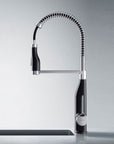 4" Black Stainless Steel Pull-Down Faucet