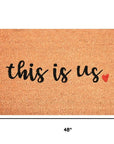 24" X 48" Brown And Black This is Us Outdoor Coir Door Mat