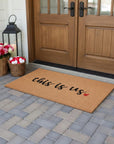24" X 48" Brown And Black This is Us Outdoor Coir Door Mat