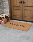 24" X 48" Brown And Black This is Us Outdoor Coir Door Mat
