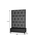 71" X 47" Black Galvanized Metal Rectangular Planter Box