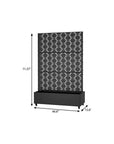 71" X 47" Black Galvanized Metal Rectangular Planter Box