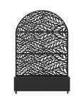 71" X 47" Black Galvanized Metal Rectangular Planter Box