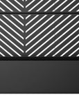 47" X 47" Black Galvanized Metal Rectangular Planter Box