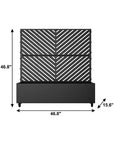 47" X 47" Black Galvanized Metal Rectangular Planter Box