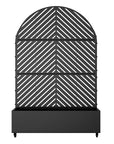 71" X 47" Black Galvanized Metal Rectangular Planter Box