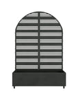 71" X 47" Black Galvanized Metal Rectangular Planter Box