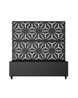 47" X 47" Black Galvanized Metal Rectangular Planter Box