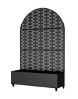 71" X 47" Black Galvanized Metal Rectangular Planter Box