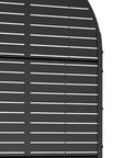 71" X 35" Black Galvanized Metal Rectangular Planter Box