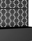 47" X 47" Black Galvanized Metal Rectangular Planter Box