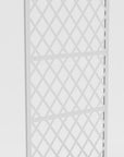 71" X 35" White Galvanized Metal Rectangular Planter Box