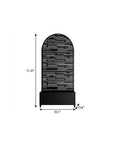71" X 35" Black Galvanized Metal Rectangular Planter Box