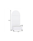 71" X 35" White Galvanized Metal Rectangular Planter Box
