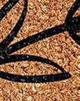 24" X 48" Brown And Black Hello Spring Outdoor Coir Door Mat