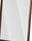 71" Brown Wood Wall Mounted And Leaning Framed Full Length Mirror