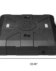Black Cantilever Umbrella Fillable Heavy Duty Plastic In Ground Umbrella Base With Wheels