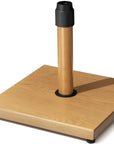 Brown Market Umbrella Steel In Ground Adjustable Umbrella Base