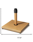 Brown Market Umbrella Steel In Ground Adjustable Umbrella Base