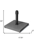 Gray Market Umbrella Steel In Ground Adjustable Umbrella Base